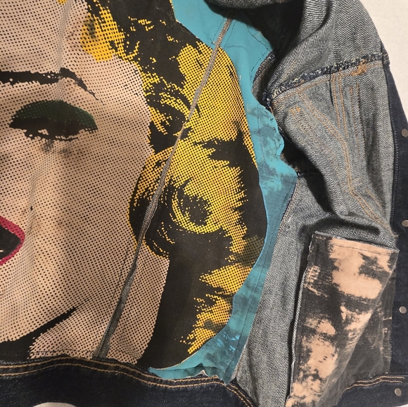 LRL LAUREN JEANS CO JACKET CUSTOM DESIGN WITH REAL COYOTE CUFFS ! sz XL/TG - Picture 5 of 8